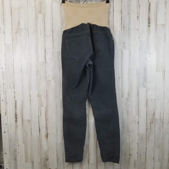 Jessica Simpson Womens Maternity Pants XS Green Corduroy Full Belly Bank Y15 - Picture 4 of 7